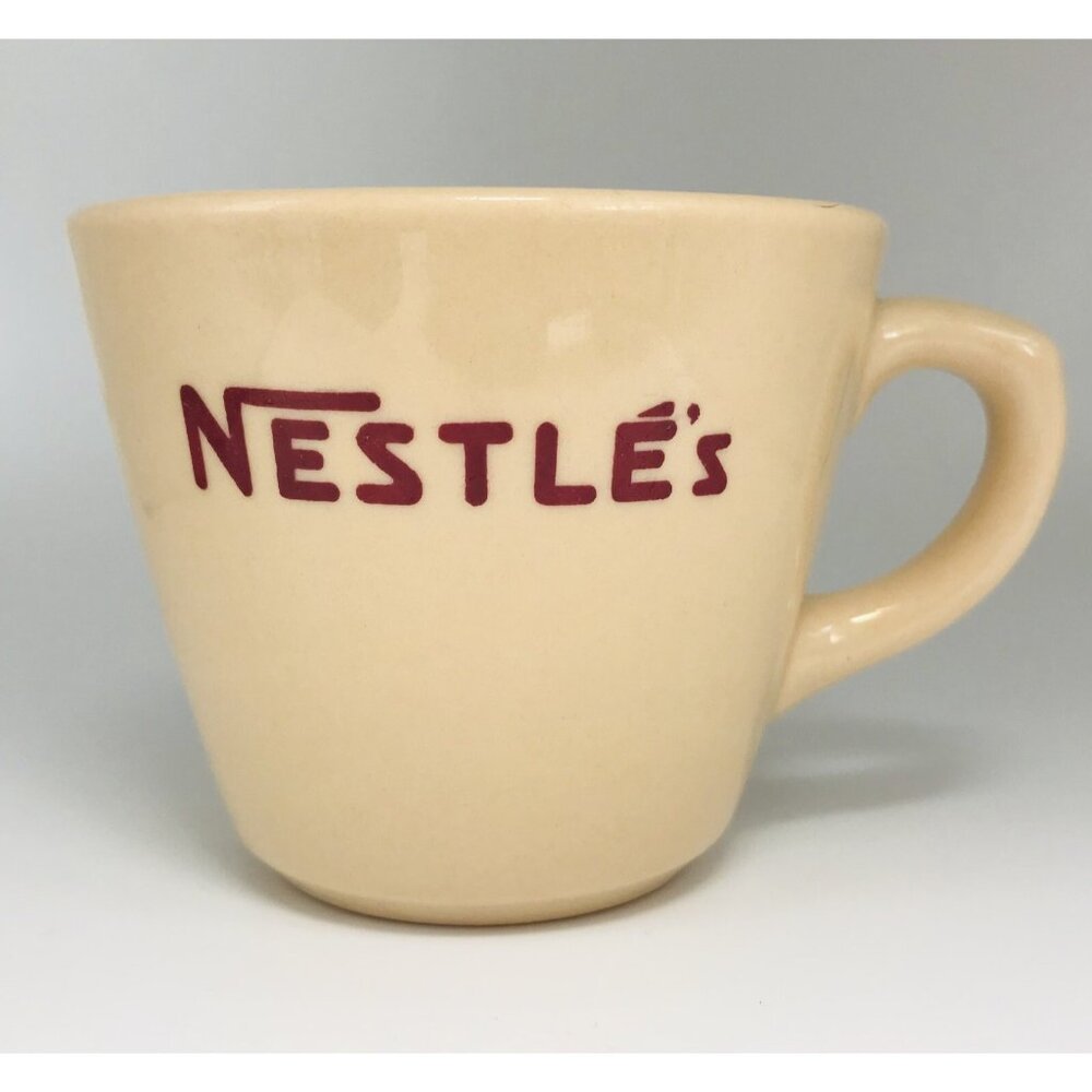 Vintage Nestle's Hot Cocao Mug Shenango China Inca Ware USA Heavy Thick